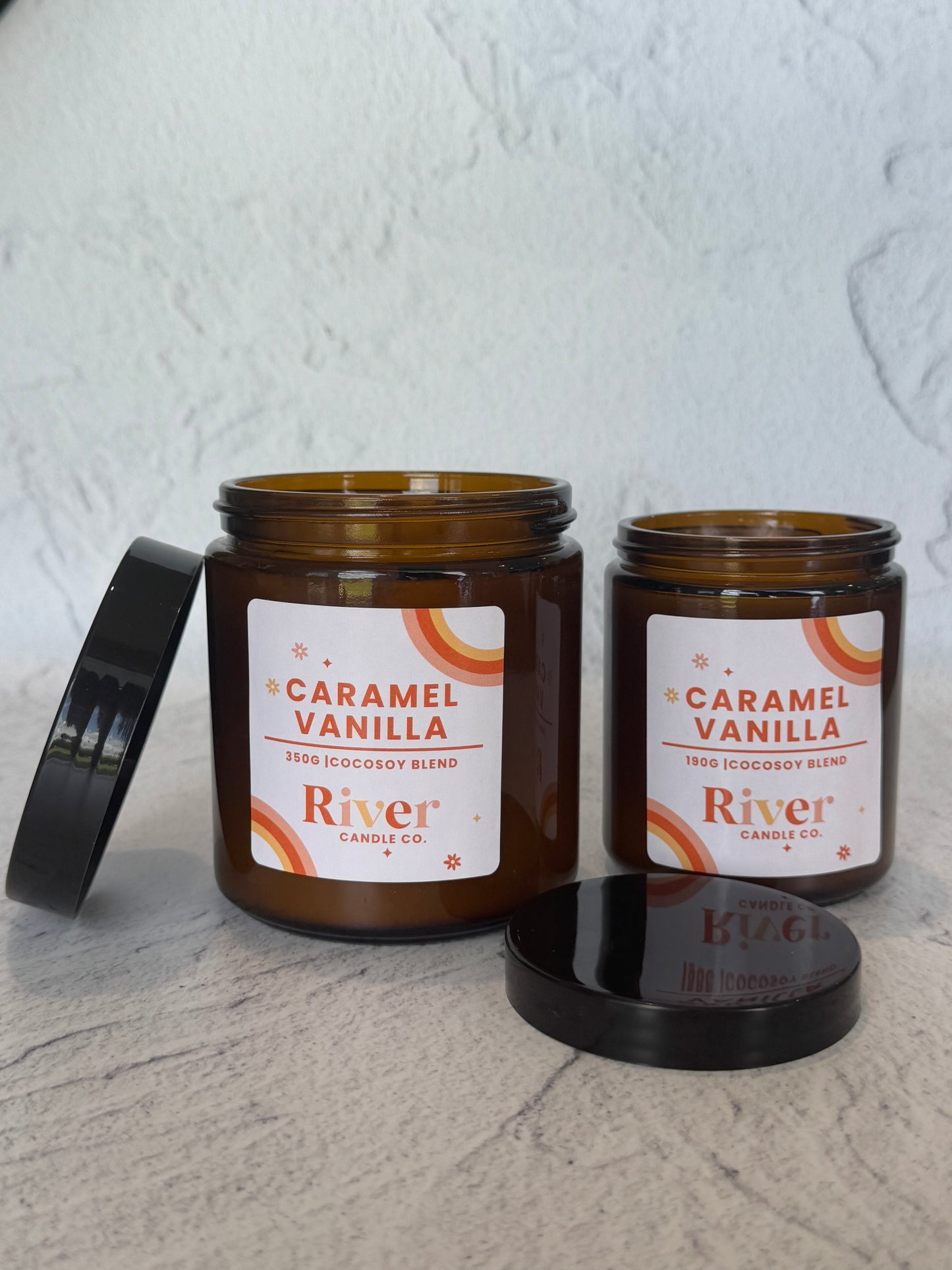 Caramel Vanilla | CocoSoy Blend Candle (Amber)