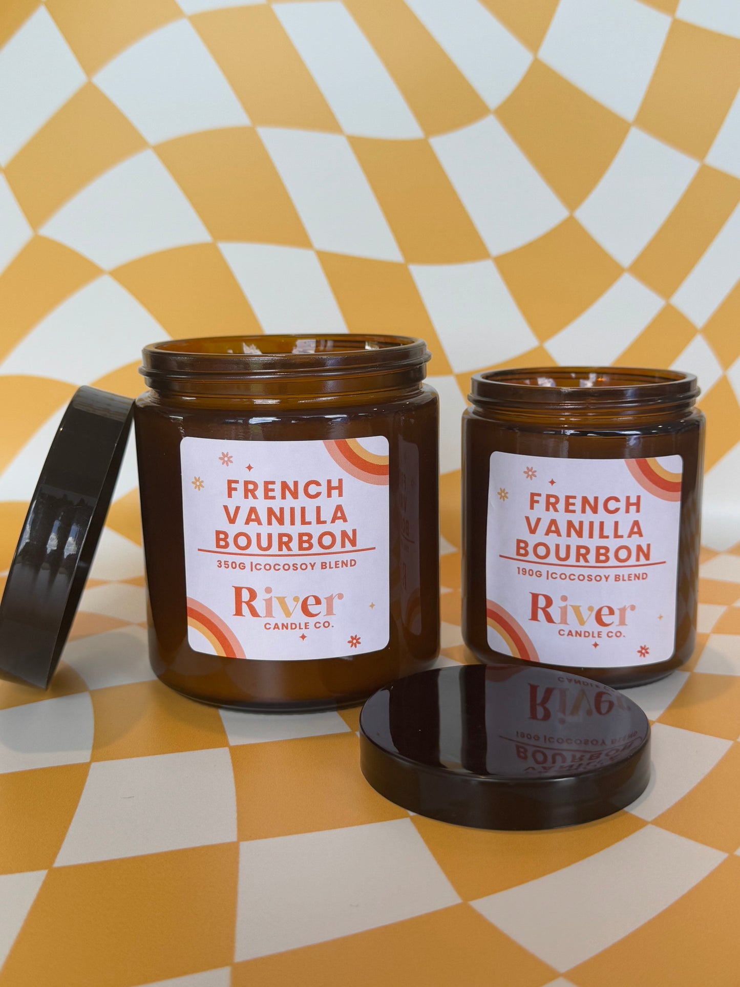 French Vanilla Bourbon | CocoSoy Blend Candle (Amber)